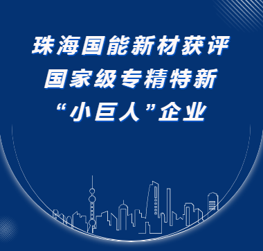 綜合實(shí)力再獲認(rèn)可 / 珠海國(guó)能新材獲評(píng)國(guó)家級(jí)專精特新“小巨人”企業(yè)